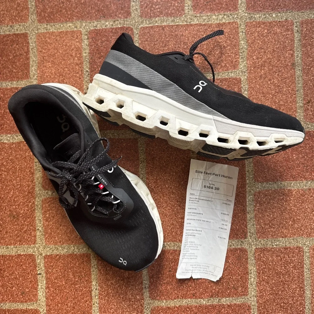 Men’s size 11 M ON cloudmaster two – black/ frost - Picture 1 of 2